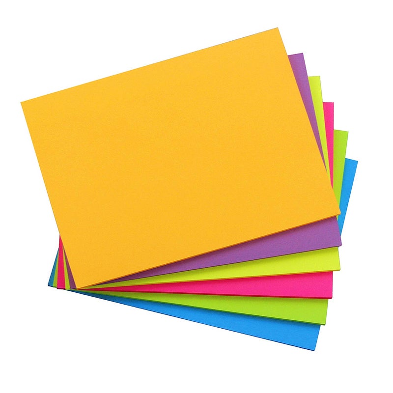 SIMONA Sticky Notes 8x6, 6 Color Bright Colorful Sticky Pad, 6 Pads/Pack, 45 Sheets/Pad, Self-Sticky Note Pads - Image 1